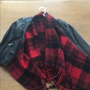 Buckle leather jacket
